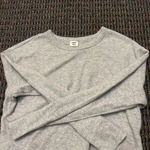 Aritzia Sunday Best Grey Baby Waffle Longsleeve - S